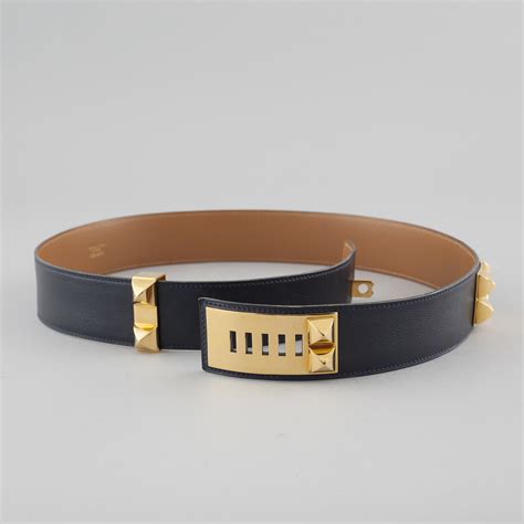 hermes collier leather belt